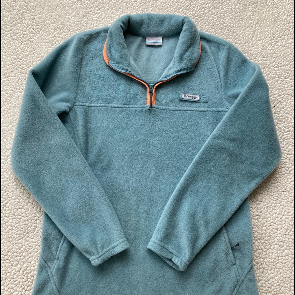 Columbia Women’s PFG Slack Water Fleece Pullover. Size XS. Seafoam green.